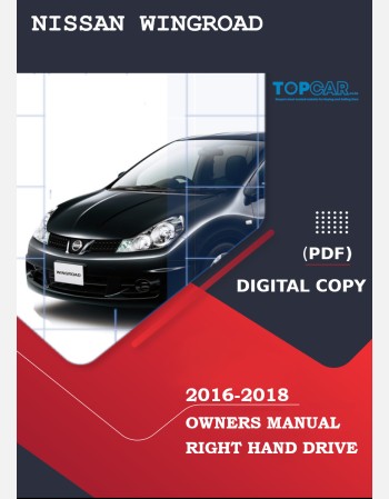 nissan wingroad 2016 2017& 2018 owners manual in english